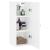 Dulap montat pe perete, alb, 34,5x34x90 cm GartenMobel Dekor