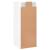 Dulap montat pe perete, alb extralucios, 34,5x34x90 cm GartenMobel Dekor