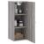 Dulap montat pe perete, gri sonoma, 34,5x34x90 cm GartenMobel Dekor