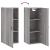 Dulap montat pe perete, gri sonoma, 34,5x34x90 cm GartenMobel Dekor