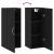 Dulap montat pe perete, negru, 34,5x34x90 cm GartenMobel Dekor