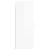 Dulap montat pe perete, alb extralucios, 34,5x34x90 cm GartenMobel Dekor