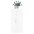 Dulap montat pe perete, alb extralucios, 34,5x34x90 cm GartenMobel Dekor