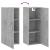 Dulap montat pe perete, gri beton, 34,5x34x90 cm GartenMobel Dekor