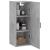 Dulap montat pe perete, gri beton, 34,5x34x90 cm GartenMobel Dekor