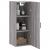 Dulap montat pe perete, gri sonoma, 34,5x34x90 cm GartenMobel Dekor