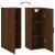 Dulap montat pe perete, stejar maro, 34,5x34x90 cm GartenMobel Dekor
