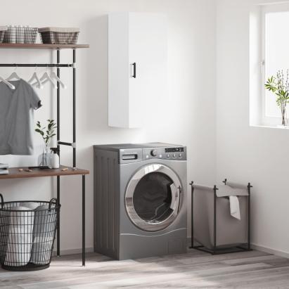 Dulap montat pe perete, alb, 34,5x34x90 cm GartenMobel Dekor