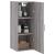 Dulap montat pe perete, gri sonoma, 34,5x34x90 cm GartenMobel Dekor
