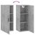Dulap montat pe perete, gri beton, 34,5x34x90 cm GartenMobel Dekor