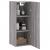 Dulap montat pe perete, gri sonoma, 34,5x34x90 cm GartenMobel Dekor