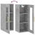 Dulap montat pe perete, gri beton, 34,5x34x90 cm GartenMobel Dekor