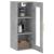 Dulap montat pe perete, gri beton, 34,5x34x90 cm GartenMobel Dekor