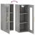 Dulap montat pe perete, gri sonoma, 34,5x34x90 cm GartenMobel Dekor