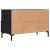 Comodă TV, negru, 80x36x50 cm, lemn prelucrat GartenMobel Dekor