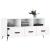 Dulap TV, alb, 102x36x50 cm, lemn prelucrat GartenMobel Dekor