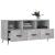 Dulap TV, gri beton, 102x36x50 cm, lemn prelucrat GartenMobel Dekor