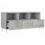 Dulap TV, gri beton, 102x36x50 cm, lemn prelucrat GartenMobel Dekor