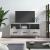 Dulap TV, gri beton, 102x36x50 cm, lemn prelucrat GartenMobel Dekor