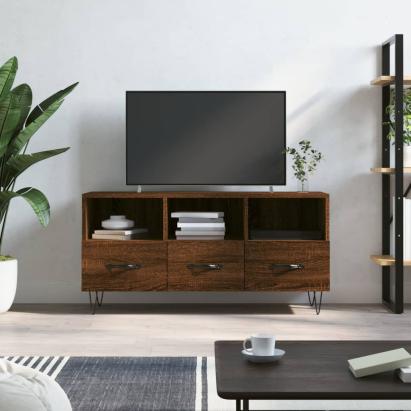 Dulap TV stejar maro 102x36x50 cm, lemn prelucrat GartenMobel Dekor