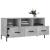 Dulap TV, gri beton, 102x36x50 cm, lemn prelucrat GartenMobel Dekor