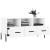 Dulap TV, alb, 102x36x50 cm, lemn prelucrat GartenMobel Dekor