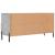 Dulap TV, gri beton, 102x36x50 cm, lemn prelucrat GartenMobel Dekor
