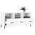 Dulap TV, alb, 102x36x50 cm, lemn prelucrat GartenMobel Dekor