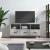 Dulap TV, gri beton, 102x36x50 cm, lemn prelucrat GartenMobel Dekor