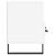 Dulap TV, alb, 102x36x50 cm, lemn prelucrat GartenMobel Dekor