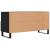 Dulap TV, negru, 102x36x50 cm, lemn prelucrat GartenMobel Dekor