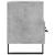Dulap TV, gri beton, 102x36x50 cm, lemn prelucrat GartenMobel Dekor