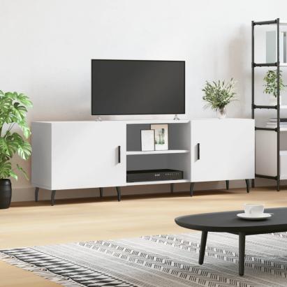 Comodă TV, alb, 150x30x50 cm, lemn compozit GartenMobel Dekor