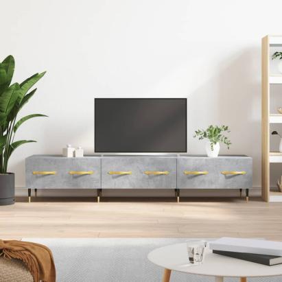 Comodă TV, gri beton, 150x36x30 cm, lemn prelucrat GartenMobel Dekor