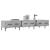 Comodă TV, gri beton, 150x36x30 cm, lemn prelucrat GartenMobel Dekor