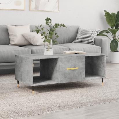 Măsuță de cafea, gri beton, 102x50x40 cm, lemn prelucrat GartenMobel Dekor