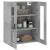 Dulap cu montaj pe perete, gri beton, 69,5x34x90 cm GartenMobel Dekor