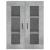 Dulap cu montaj pe perete, gri beton, 69,5x34x90 cm GartenMobel Dekor