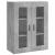 Dulap cu montaj pe perete, gri beton, 69,5x34x90 cm GartenMobel Dekor