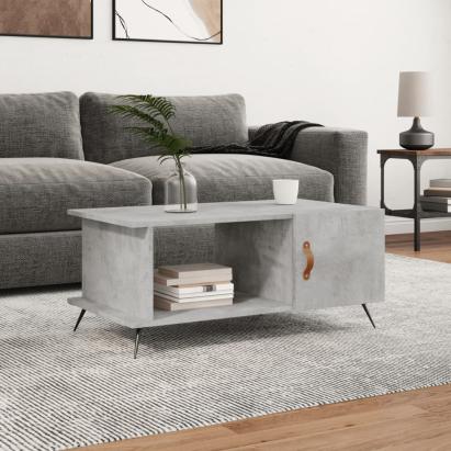 Măsuță de cafea, gri beton, 90x50x40 cm, lemn prelucrat GartenMobel Dekor