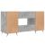 Birou, gri beton, 140x50x75 cm, lemn compozit GartenMobel Dekor
