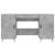 Birou, gri beton, 140x50x75 cm, lemn compozit GartenMobel Dekor