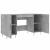 Birou, gri beton, 140x50x75 cm, lemn compozit GartenMobel Dekor