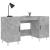 Birou, gri beton, 140x50x75 cm, lemn compozit GartenMobel Dekor