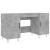 Birou, gri beton, 140x50x75 cm, lemn compozit GartenMobel Dekor