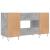 Birou, gri beton, 140x50x75 cm, lemn compozit GartenMobel Dekor