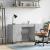 Birou, gri beton, 140x50x75 cm, lemn compozit GartenMobel Dekor