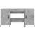 Birou, gri beton, 140x50x75 cm, lemn compozit GartenMobel Dekor