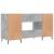 Birou, gri beton, 140x50x75 cm, lemn compozit GartenMobel Dekor