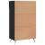 Pantofar, negru, 60x35x105 cm, lemn compozit GartenMobel Dekor